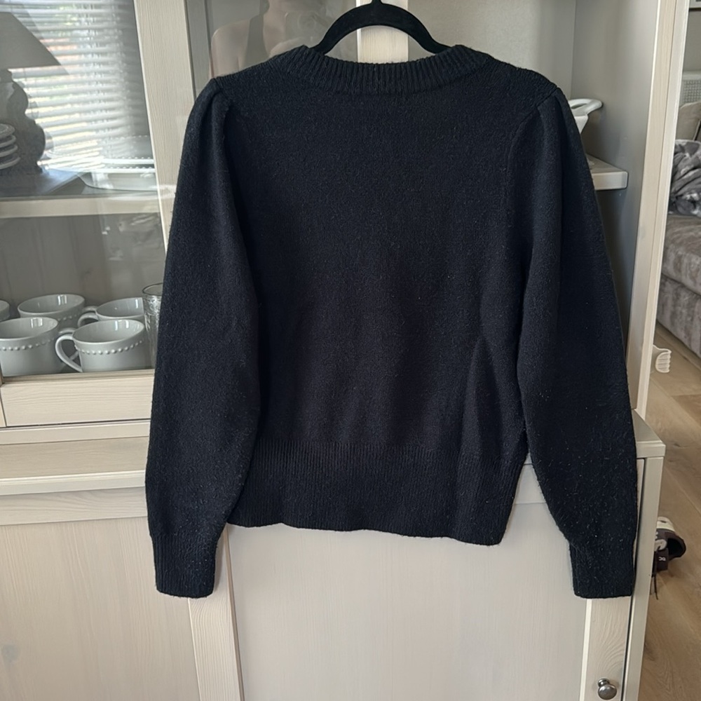 Madewell V neck black sweater. Size S - Picture 3 of 4